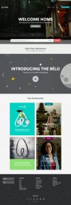 Webové stránky aplikace Airbnb v roce 2014