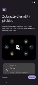 Funkcemi, které Google pokládá za chytré, vás provede systém hned v úvodu