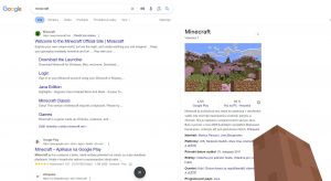 minecraft google easter egg 1