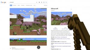 minecraft google easter egg 2