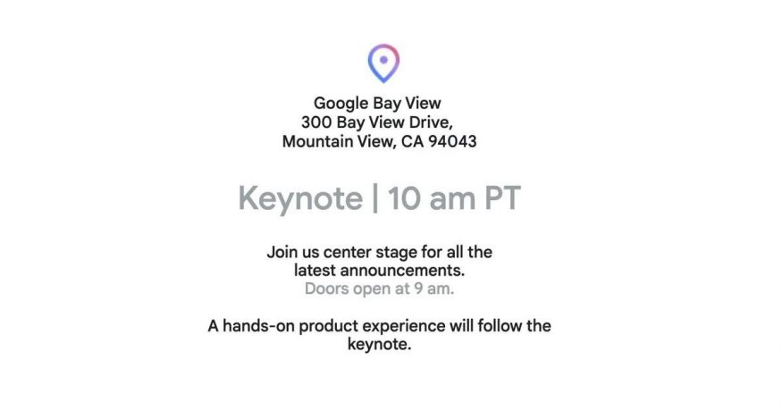 Pozvánka na Google Keynote
