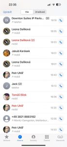 Změn doznala i aplikace Telefon