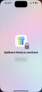 Nová aplikace Hesla