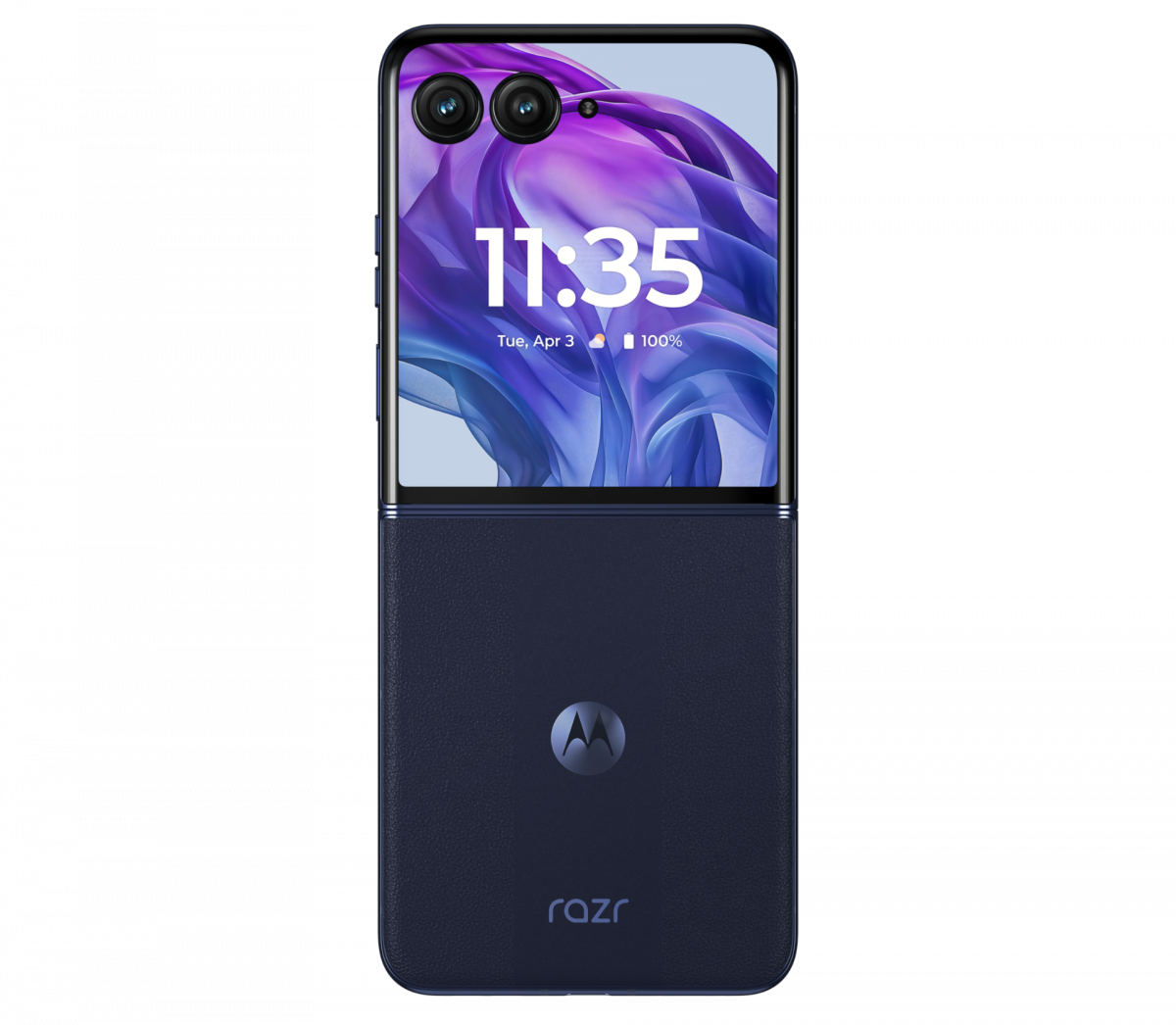 Chytrý telefon Motorola Razr Ultra 50 v modré barvě