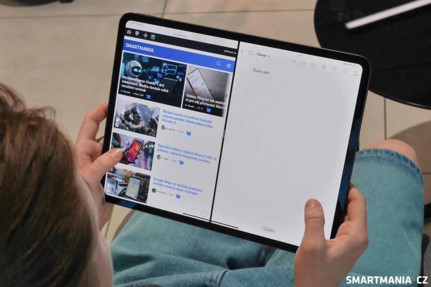 Multitasking na iPadu Pro (2024)