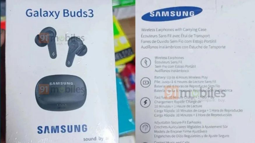 Únik sluchátek Galaxy Buds 3