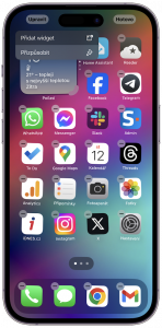Vypnutí popisků u ikon na iOS 18