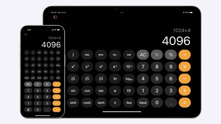 Aplikace kalkulačka v iPadOS 18 Aplikace kalkulačka v iPadOS 18