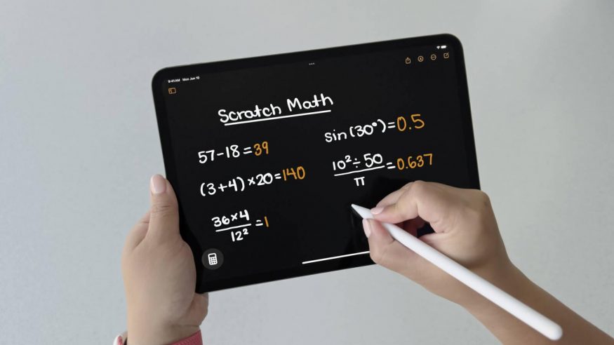 Matematické zápisky v iPadOS 18