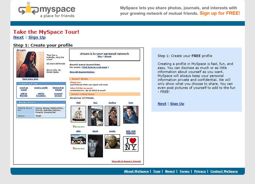 Retro Ok nko MySpace Stanovil Standard Pro Soci ln S t Jak Je Zn me 