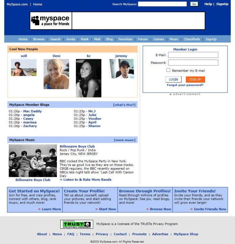 Retro Ok nko MySpace Stanovil Standard Pro Soci ln S t Jak Je Zn me 
