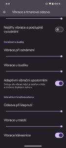 Android 15 by měl nově umožnit výběr vibrací pro jednotlivé aplikace, otestovat se to nepovedlo