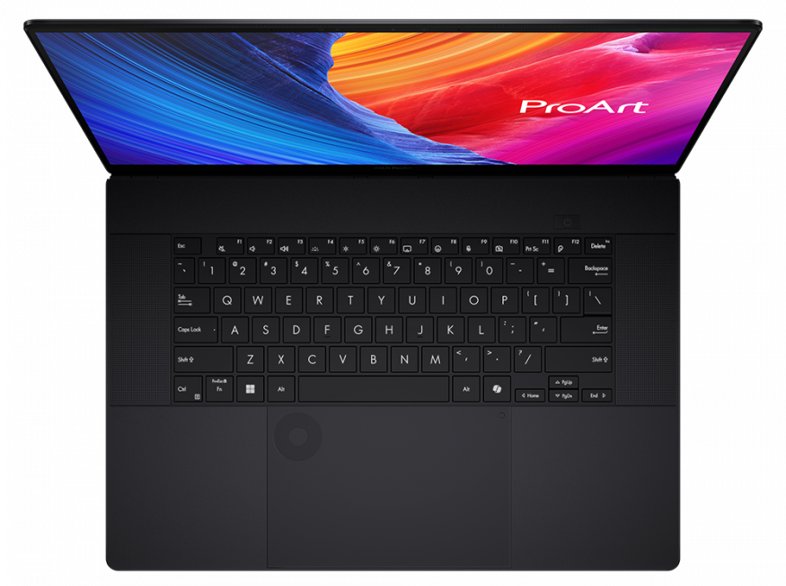 Notebook Asus ProArt P16 na propagačním snímku