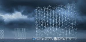 Plovoucího zařízení "Windcatcher" na moři Plovoucího zařízení "Windcatcher" na moři