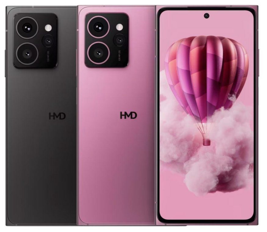 HMD Skyline v černé a růžové barvě