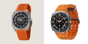 Klasické hodinky Hermès H08 v porovnání se Samsung Galaxy Watch Ultra