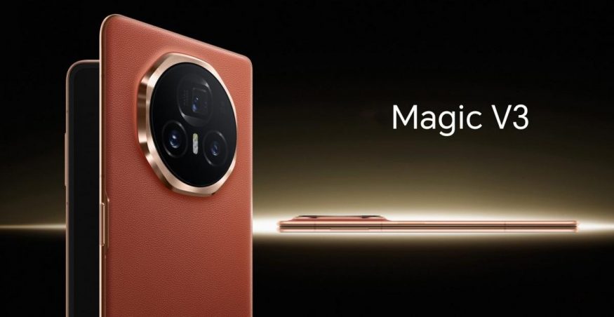 Honor Magic V3 v červené barvě