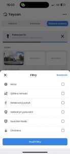 Filtrace událostí v záznamech