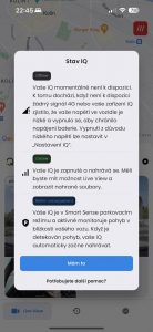 Nextbase iQ a stavové režimy