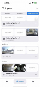Záznamy stažené do telefonu
