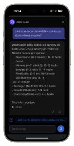 Screenshot aplikace Amazfit Zepp