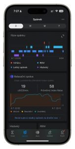 Screenshot aplikace Amazfit Zepp