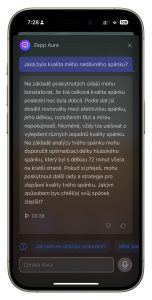 Screenshot aplikace Amazfit Zepp