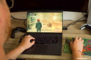 Služba Nvidia GeForce Now na notebooku