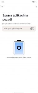 Detailní v řízení aplikací na pozadí Motorola moc není