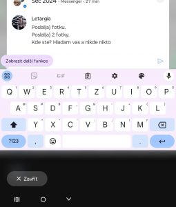 Odpovídání na zprávy zvládnete levou zadní