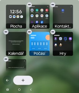 Pohotovostní panely jsou v podstatě widgety