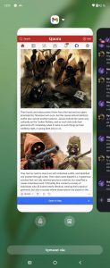 Multitasking umí doplňovat i boční nástrojová lišta