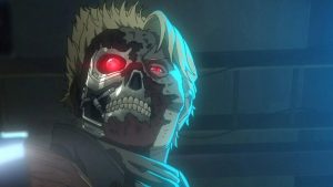 Snímek z anime Terminator Zero