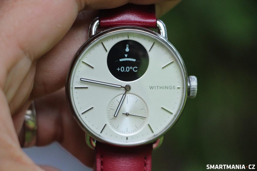 Withings ScanWatch 2: měření teploty