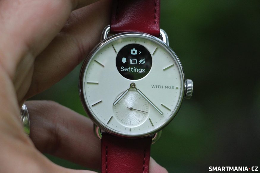 Withings ScanWatch 2: nabídka nastavení