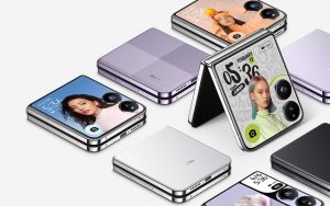 Chytrý telefon Xiaomi Mix Flip na propagačním snímku