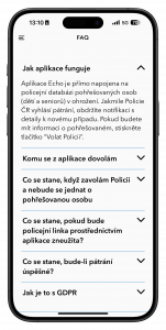 Ukázka aplikace Echo