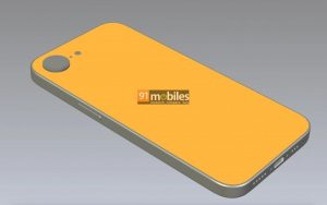 Rendery designu smartphonu iPhone SE 4