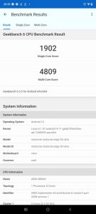 Výsledky z Geekbench 6