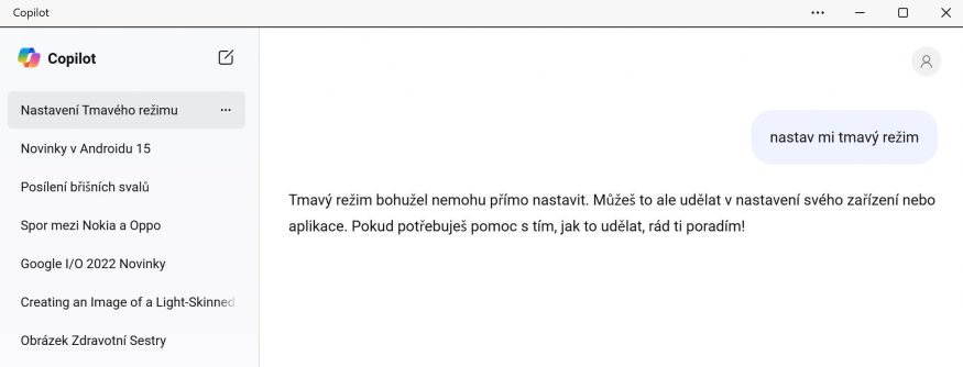 Aplikace Copilot