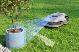 Robotická sekačka Dreame Roboticmower A1 na propagačním snímku