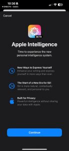 Aktivní Apple Intelligence