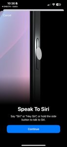 Siri lze aktivovat přidržením tlačítka Power
