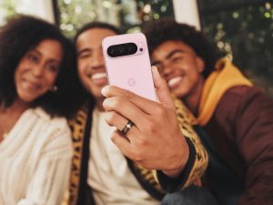 Google Pixel 9 Pro v růžové barvě
