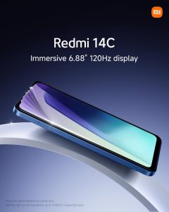 Redmi 14C, displej