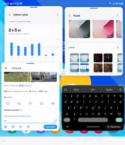Plovoucí klávesnice multitasking zase o chlup zpříjemní