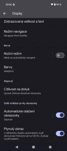 Citlivost na dotyk, díky!