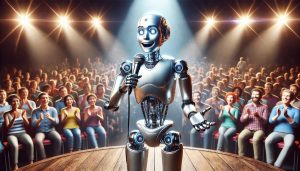 ai standup robot speaking