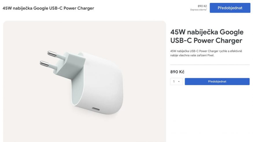 45W nabíječka GOogle