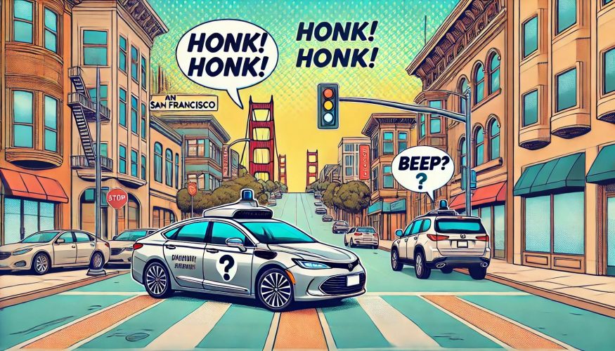 Samořídící auta v San Franciscu (ilustrační obrázek) Samořídící auta v San Franciscu (ilustrační obrázek)